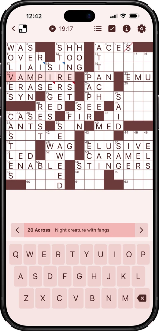 The same puzzle in the a pink theme